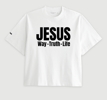 "JESUS, WAY, TRUTH, LIFE" HEAVY TEE