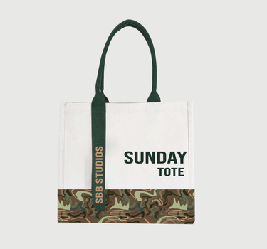 "SUNDAY TOTE" TOTE BAG