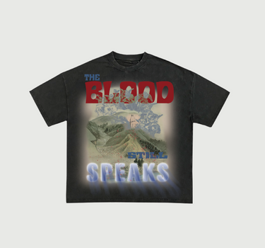 "THE BLOOD STILL SPEAKS" OVERSIZED HEAVY TEE